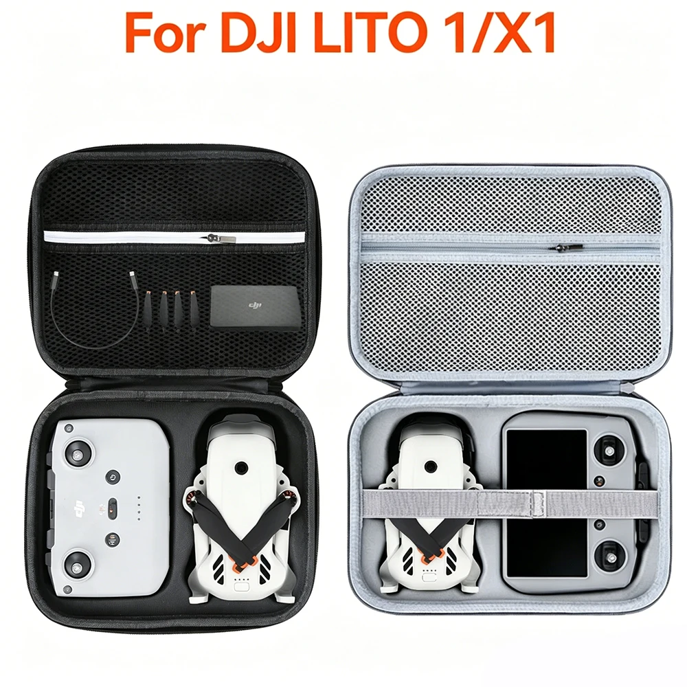 Portable Carrying Case For DJI LITO 1 X1 RC 2 RC N3 Controller Shockproof Travel Storage Bag Protective Cover Drone Accessories
Portable Carrying Case For DJI LITO 1 X1 RC 2 RC N3 Controller Shockproof Travel Storage Bag Protective Cover Drone Accessories