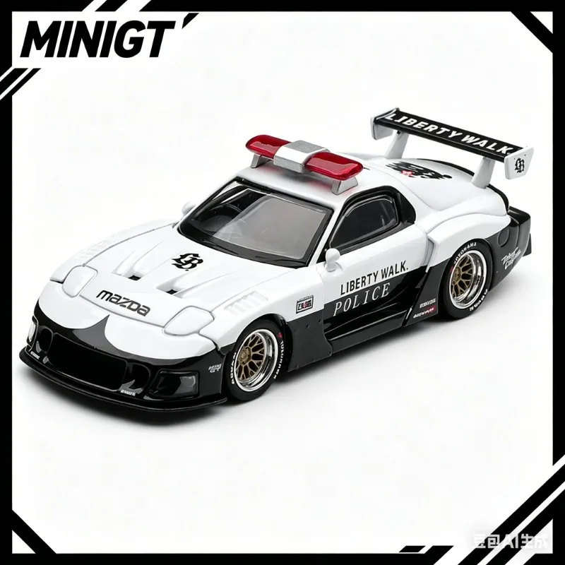 MINIGT 1:64 Mazda RX-7 LB Super Silhouette LBWK Police Car Alloy Car Model 1231 Alloy Car Model, Simulation Static Ornament.
MINIGT 1:64 Mazda RX-7 LB Super Silhouette LBWK Police Car Alloy Car Model 1231 Alloy Car Model, Simulation Static Ornament.