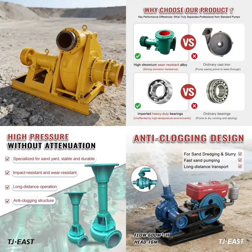 Engine with Gear-box Driven 8-inch Heavy Sand Gravel Pump for River Dredging
Engine with Gear-box Driven 8-inch Heavy Sand Gravel Pump for River Dredging