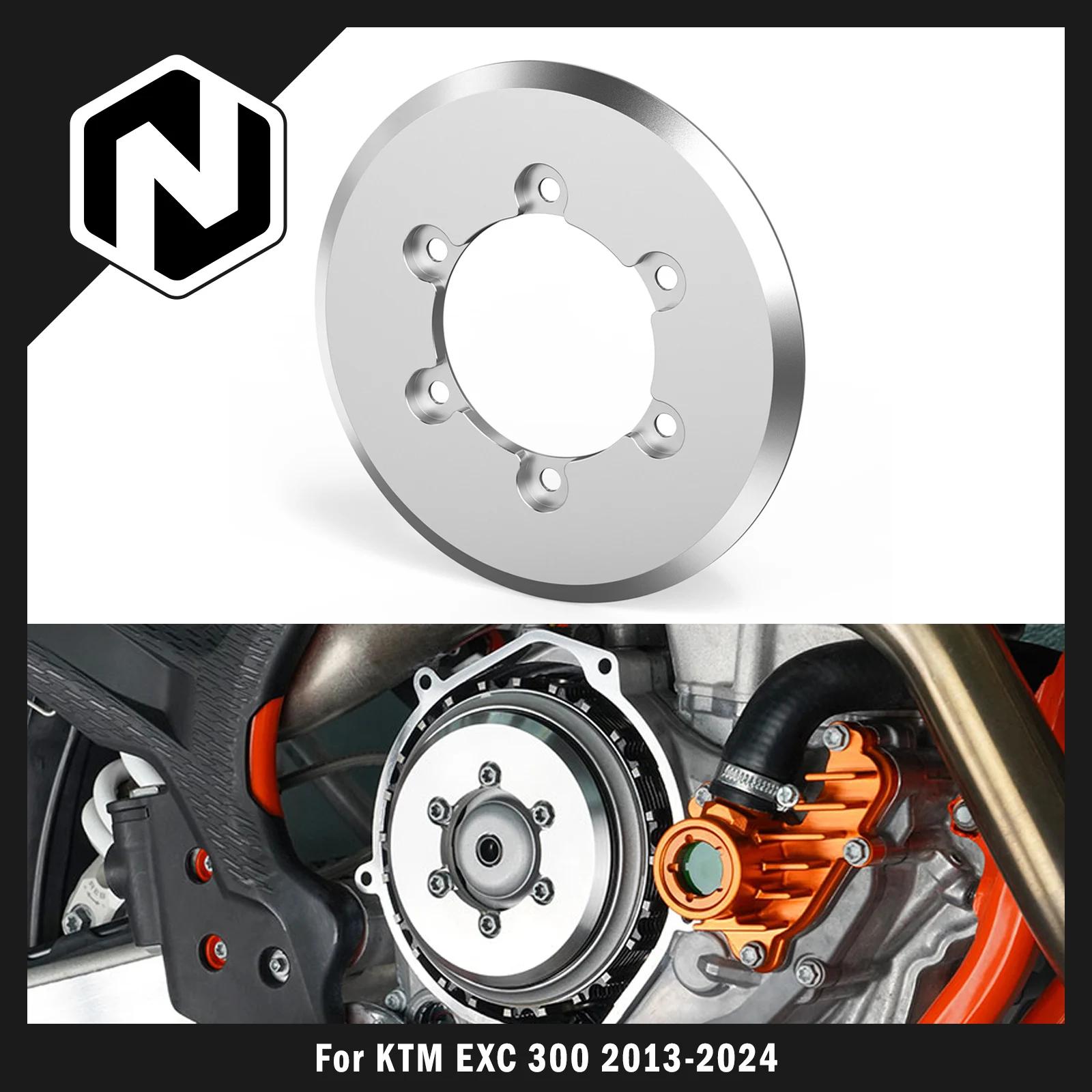 For KTM EXC 300 TPI EXC 250 XCW300 TPI Six Days 2013-2024 EXCF 350 450 2012-2023 SXF 450 SXF 250 9oz Clutch Weight Traction Disc
For KTM EXC 300 TPI EXC 250 XCW300 TPI Six Days 2013-2024 EXCF 350 450 2012-2023 SXF 450 SXF 250 9oz Clutch Weight Traction Disc