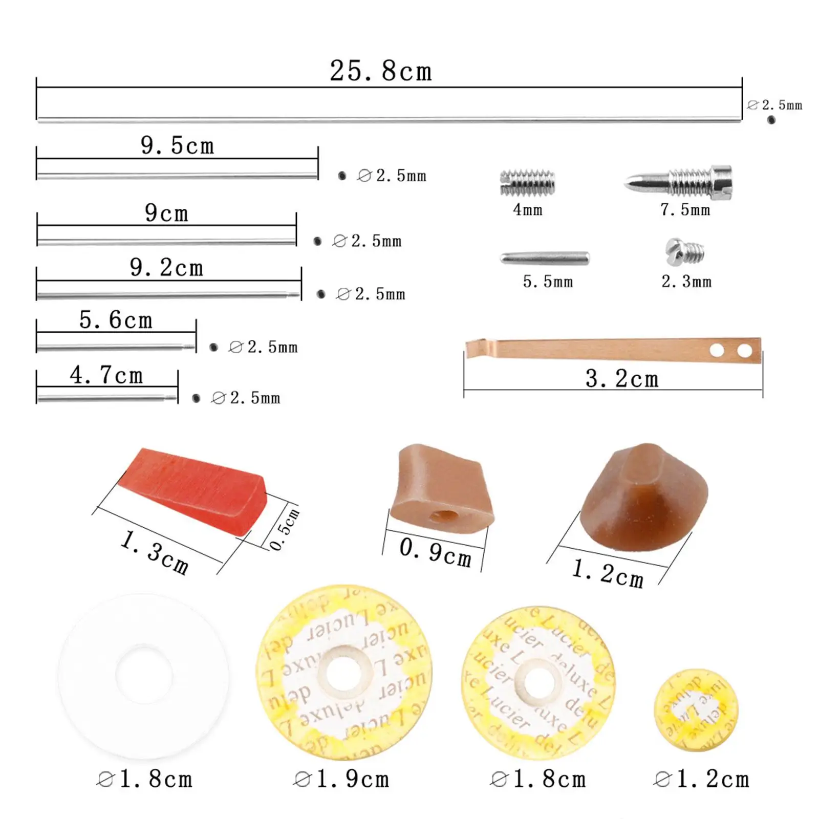 DIY Flute Repair and Maintenance Kit with Flute Key Pads and Rubber Blocks Accessories for Series Flute Equipment
DIY Flute Repair and Maintenance Kit with Flute Key Pads and Rubber Blocks Accessories for Series Flute Equipment