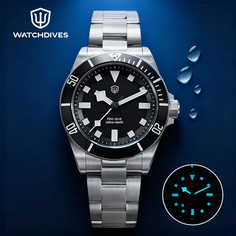 Watchdives Wd1969 Pro 38Mm Black Vintage Quartz Watches Vh31 Sapphire Glass Waterproof 200M Luminous Luxury Wrist Watch Man Gift
Watchdives Wd1969 Pro 38Mm Black Vintage Quartz Watches Vh31 Sapphire Glass Waterproof 200M Luminous Luxury Wrist Watch Man Gift