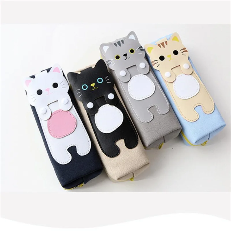 1PCS Korean Creative Cat Pencil Case Cartoon Canvas Female Student Large Capacity Zippered Stationery Box
1PCS Korean Creative Cat Pencil Case Cartoon Canvas Female Student Large Capacity Zippered Stationery Box