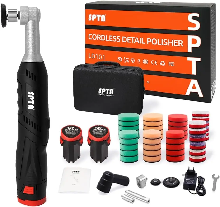 12V Cordless Mini Car Polisher - Dual Action, Variable Speed, 1-Hour Runtime for Detailing & Scratch Removal
12V Cordless Mini Car Polisher - Dual Action, Variable Speed, 1-Hour Runtime for Detailing & Scratch Removal