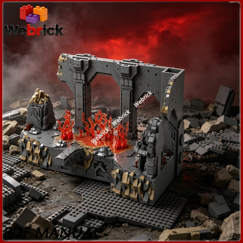 Ruined Cliff Abyss Stone Crossing MOC Blocks Weathered Broken Stone Bridge Small Particle Bricks Canyon Decor 5508PCS
Ruined Cliff Abyss Stone Crossing MOC Blocks Weathered Broken Stone Bridge Small Particle Bricks Canyon Decor 5508PCS
