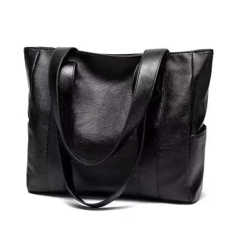 Female Big Soft Leather Satchel Bag Classic Solid Color Simple Casual Large Capacity Tote Single Shoulder Handbag
Female Big Soft Leather Satchel Bag Classic Solid Color Simple Casual Large Capacity Tote Single Shoulder Handbag