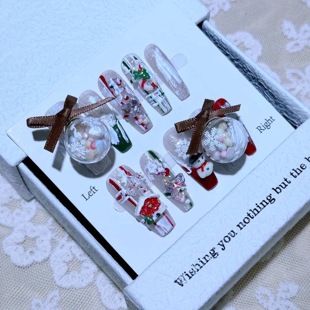 10pcs Christmas Series Handmade Wearing Armor Christmas Eve Atmosphere Christmas Story Detachable Nail Stickers
10pcs Christmas Series Handmade Wearing Armor Christmas Eve Atmosphere Christmas Story Detachable Nail Stickers