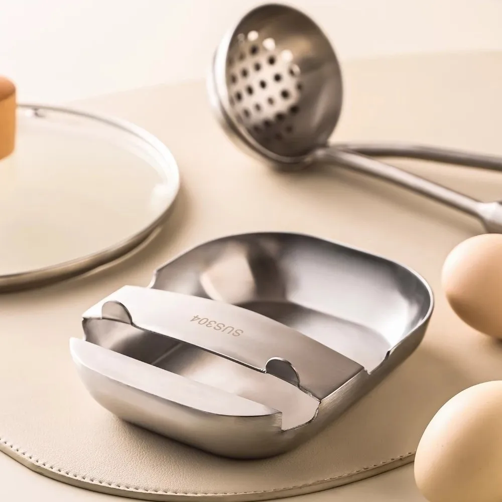 Multi-functional Stainless Steel Spoon Rest Space Saving Rustproof Kitchen Utensil Rack Stable Anti-fall Pot Lid Storage Holder
Multi-functional Stainless Steel Spoon Rest Space Saving Rustproof Kitchen Utensil Rack Stable Anti-fall Pot Lid Storage Holder