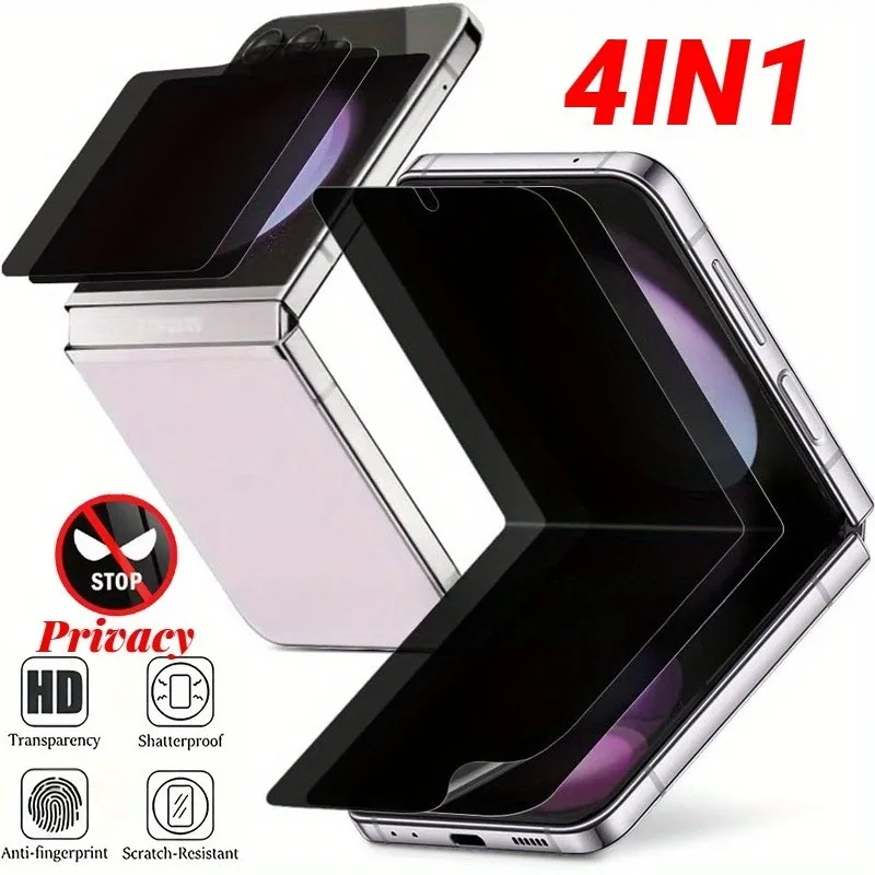 For Samsung Flip 7 Privacy Screen Protector 2Inner + 2Front Premium Elastic Hybrid Films,Suitable for Samsung Flip 5 6 Flip 7 FE
For Samsung Flip 7 Privacy Screen Protector 2Inner + 2Front Premium Elastic Hybrid Films,Suitable for Samsung Flip 5 6 Flip 7 FE