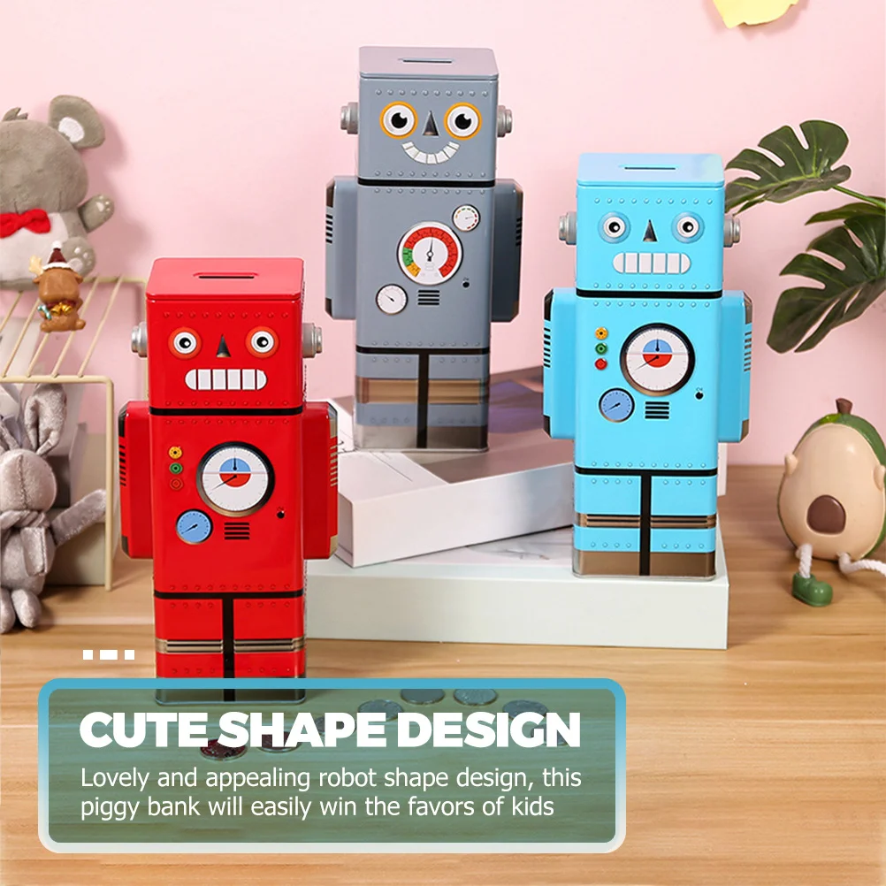 Cute Robot Shape Piggy Bank Kids Coin Organizer Money Jar for Children Girls Home Decoration Gift Idea Piggy Bank
Cute Robot Shape Piggy Bank Kids Coin Organizer Money Jar for Children Girls Home Decoration Gift Idea Piggy Bank