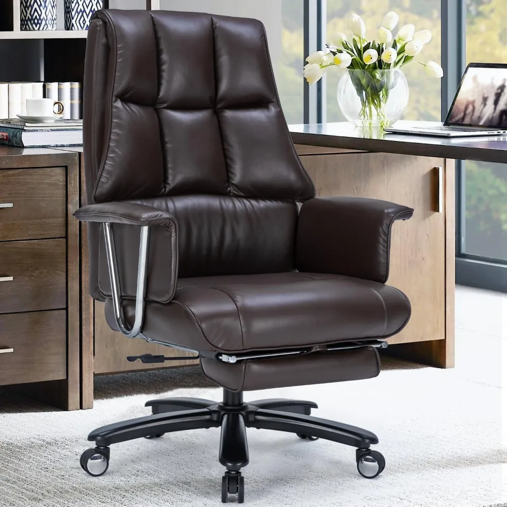 Executive Office Chair, PU Leather, Extra Wide Seat, Ergonomic, with Footstool, 400 Lbs, Tiltable, High Back, Home Work Chair
Executive Office Chair, PU Leather, Extra Wide Seat, Ergonomic, with Footstool, 400 Lbs, Tiltable, High Back, Home Work Chair