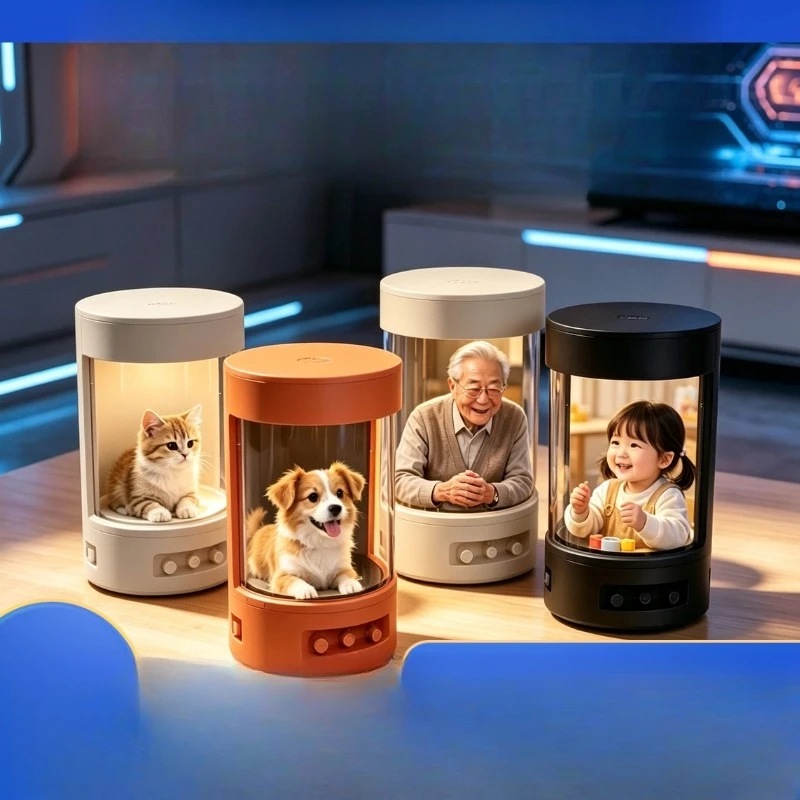 3D holographic projection AI emotional companionship intelligent voice conversation bionic commemorative warehouse desktop robot
3D holographic projection AI emotional companionship intelligent voice conversation bionic commemorative warehouse desktop robot