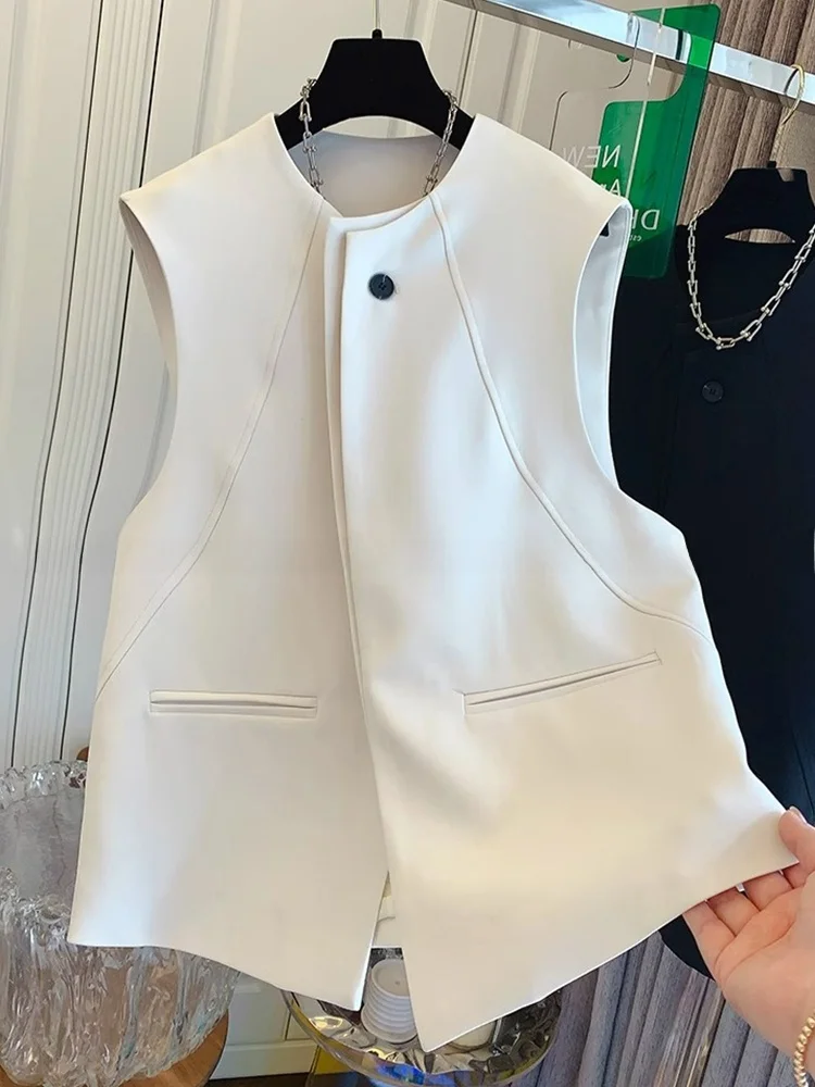 Корейский простой цветной элитный костюм, жилет, повседневный универсальный летний новый топ, модный женский костюм для поездок на работу
Корейский простой цветной элитный костюм, жилет, повседневный универсальный летний новый топ, модный женский костюм для поездок на работу