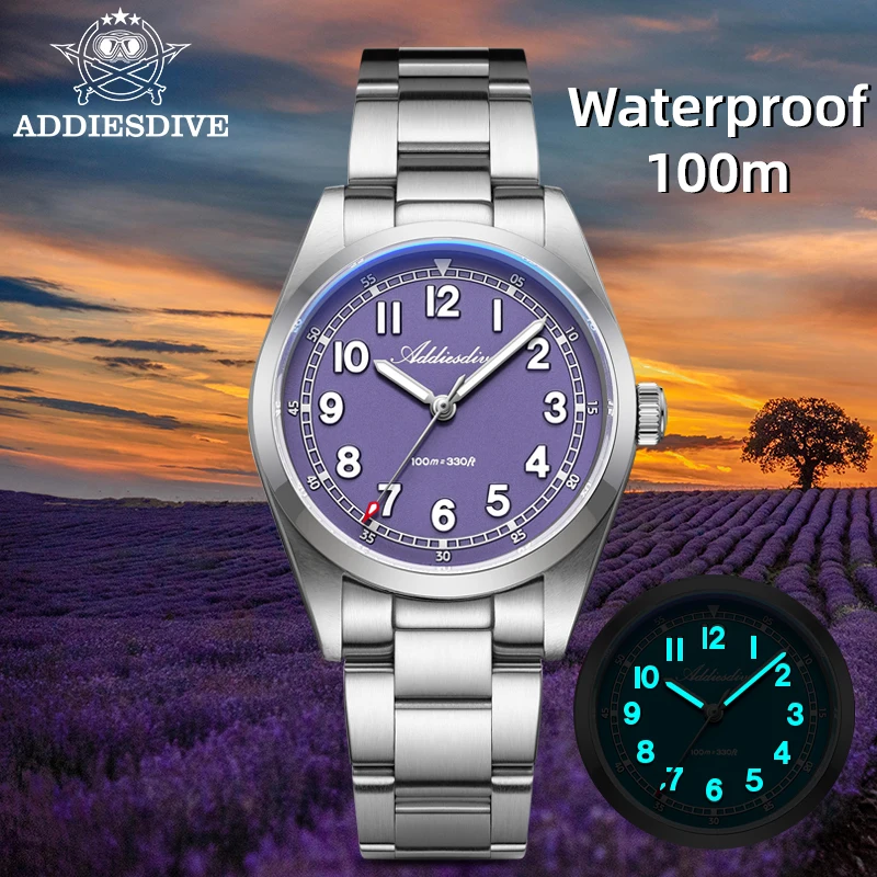 ADDIESDIVE 36mm Luxury Men’s Quartz Watch with Sapphire Glass Mirror Case BGW9 Luminous 316L Steel 100M Waterproof New AD2521
ADDIESDIVE 36mm Luxury Men’s Quartz Watch with Sapphire Glass Mirror Case BGW9 Luminous 316L Steel 100M Waterproof New AD2521