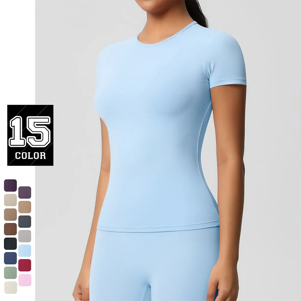 2025 T-shirt Quick Drying Nude Feeling Skin Friendly Yoga Suit Short Sleeved Slim Fit Fitness Top Outdoor Running Sportswear
2025 T-shirt Quick Drying Nude Feeling Skin Friendly Yoga Suit Short Sleeved Slim Fit Fitness Top Outdoor Running Sportswear