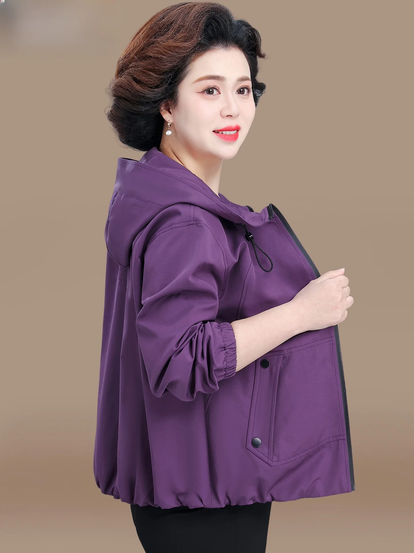 Spring Faion ort Open Cardigan Coat for Small Stature Mothers Middle-Aged And ly Women Windproof Casual Series
Spring Faion ort Open Cardigan Coat for Small Stature Mothers Middle-Aged And ly Women Windproof Casual Series