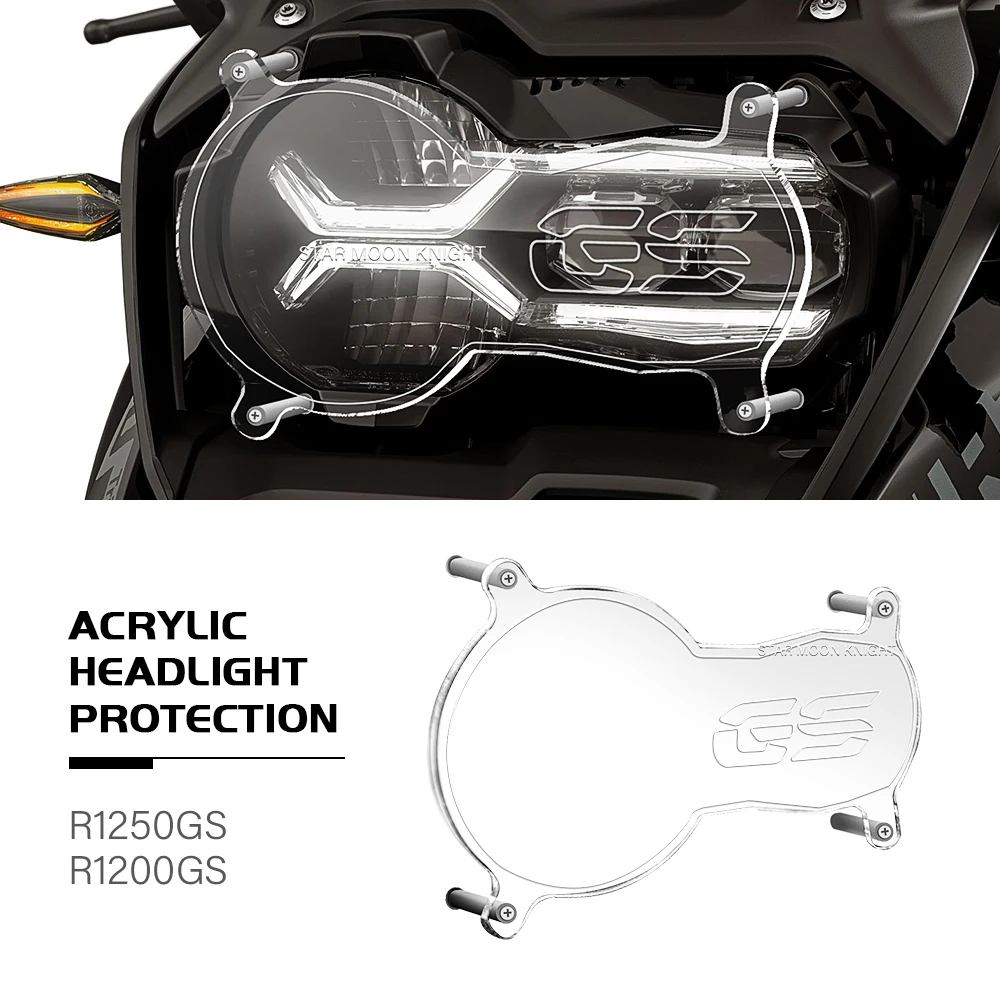 Motorcycle Acrylic Headlight Protector Light Cover Protective Guard For BMW R1200GS R1250GS R 1250 GS LC Adventure 2013 - 2023
Motorcycle Acrylic Headlight Protector Light Cover Protective Guard For BMW R1200GS R1250GS R 1250 GS LC Adventure 2013 - 2023