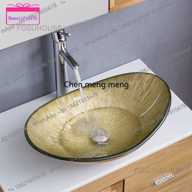 YL Creative Line Wash Basin Toughened Glass Bathroom Sinks Treasure Bathroom Washbasins Artistic Washing Sinks Kitchen Hand Basi
YL Creative Line Wash Basin Toughened Glass Bathroom Sinks Treasure Bathroom Washbasins Artistic Washing Sinks Kitchen Hand Basi