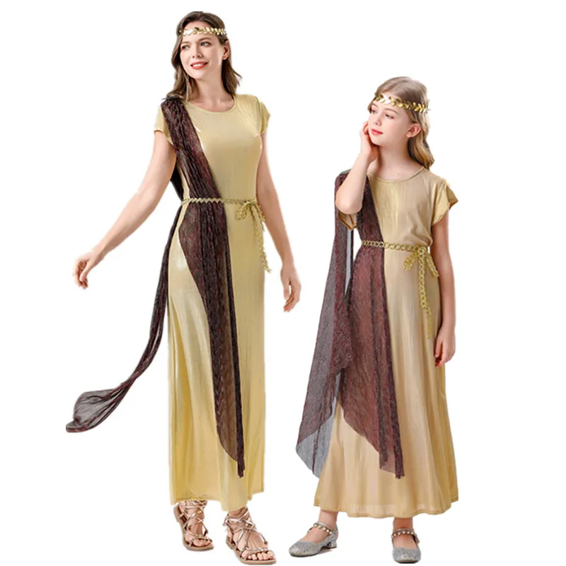 Halloween Medieval Arabic Roman Princess Egyptian Cleopatra Cosplay Costume Ancient Greek Zeus Goddess Parent-Child Fancy Dress
Halloween Medieval Arabic Roman Princess Egyptian Cleopatra Cosplay Costume Ancient Greek Zeus Goddess Parent-Child Fancy Dress