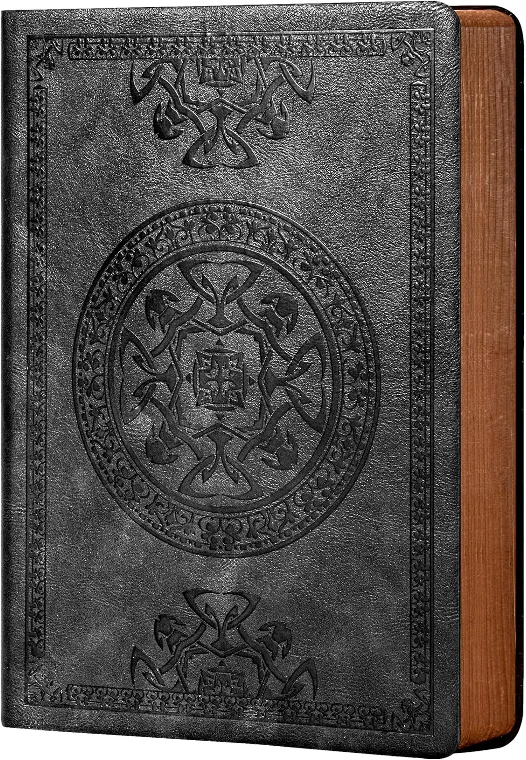 Vintage Leather Journal, 5.7x8.3, Lined Notebook for Men, 180° Flat, Black
Vintage Leather Journal, 5.7x8.3, Lined Notebook for Men, 180° Flat, Black