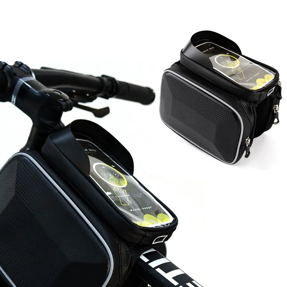 Bicycle Frame Bag Carbon Pattern Waterproof Scratch-resistant Reflective Touch Screen Mountain Bike Mobile Phone Bag
Bicycle Frame Bag Carbon Pattern Waterproof Scratch-resistant Reflective Touch Screen Mountain Bike Mobile Phone Bag