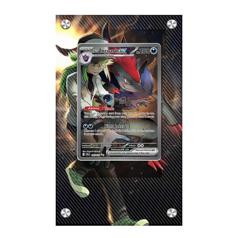 Pokemon Sv9 Sar N Zoroark Card Extended Painting Acrylic Display Rack Anime Game Collection Card Extended Art Display Case
Pokemon Sv9 Sar N Zoroark Card Extended Painting Acrylic Display Rack Anime Game Collection Card Extended Art Display Case