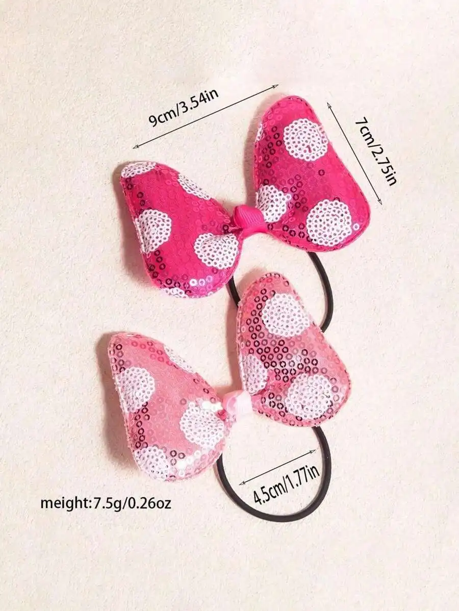 2pcs Glitter Polka Dot Bow Hair Scrunchies Fashion Accessory For Women Daily Party Hairstyle Decoration
2pcs Glitter Polka Dot Bow Hair Scrunchies Fashion Accessory For Women Daily Party Hairstyle Decoration