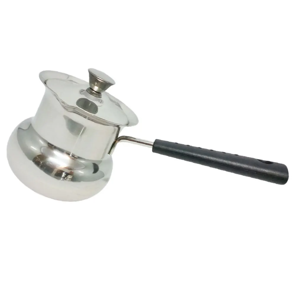 Stainless Steel Milk Thick Soup Pot For Stovetop Coffee Butter Melting Heat Resistant Handle Deep Fry Skillet Lightweight
Stainless Steel Milk Thick Soup Pot For Stovetop Coffee Butter Melting Heat Resistant Handle Deep Fry Skillet Lightweight