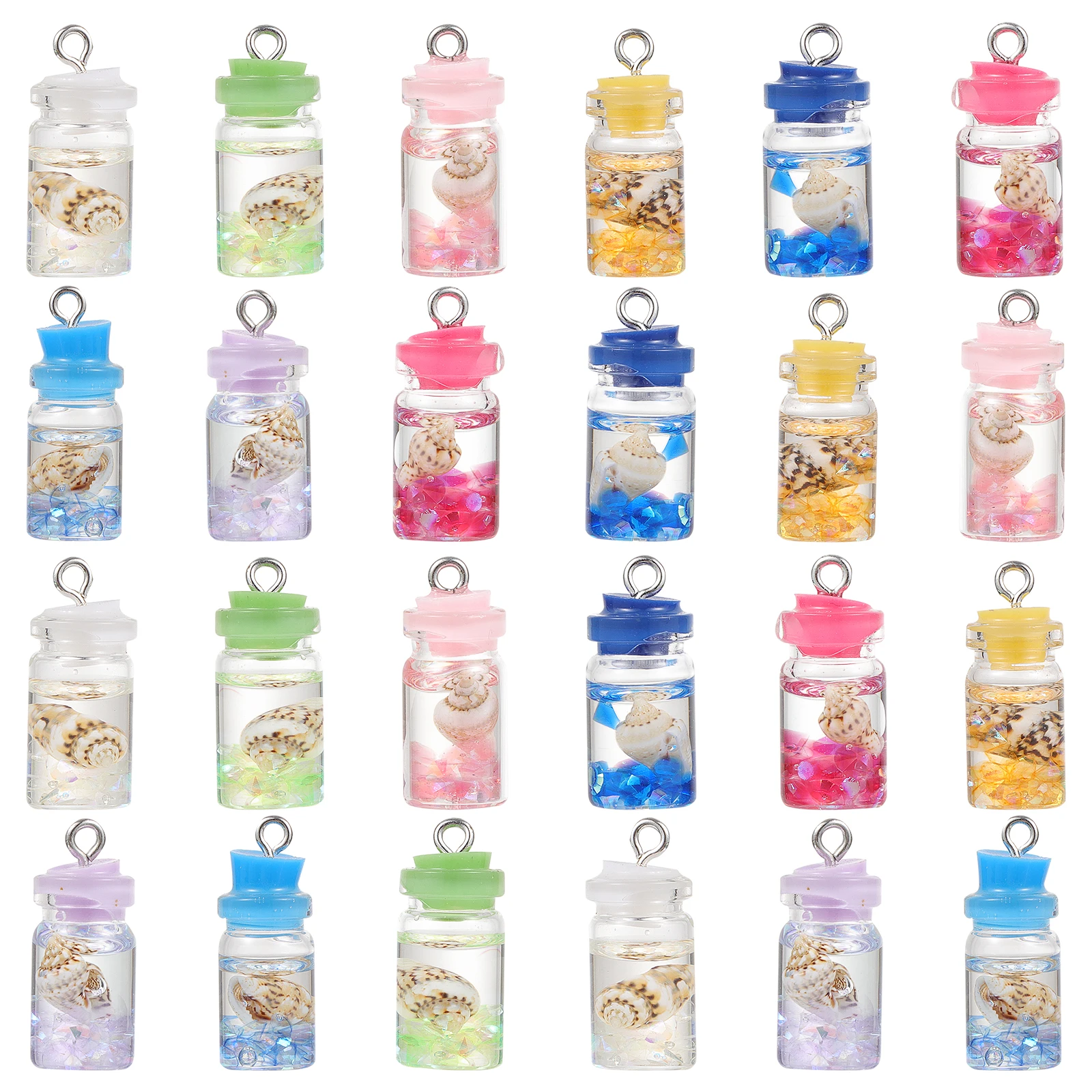 24pcs Resin Earring Pendant Shells Diy Supplies Glass Bottle Charm Jewelry Making Accessories Conch Drift Pendant
24pcs Resin Earring Pendant Shells Diy Supplies Glass Bottle Charm Jewelry Making Accessories Conch Drift Pendant