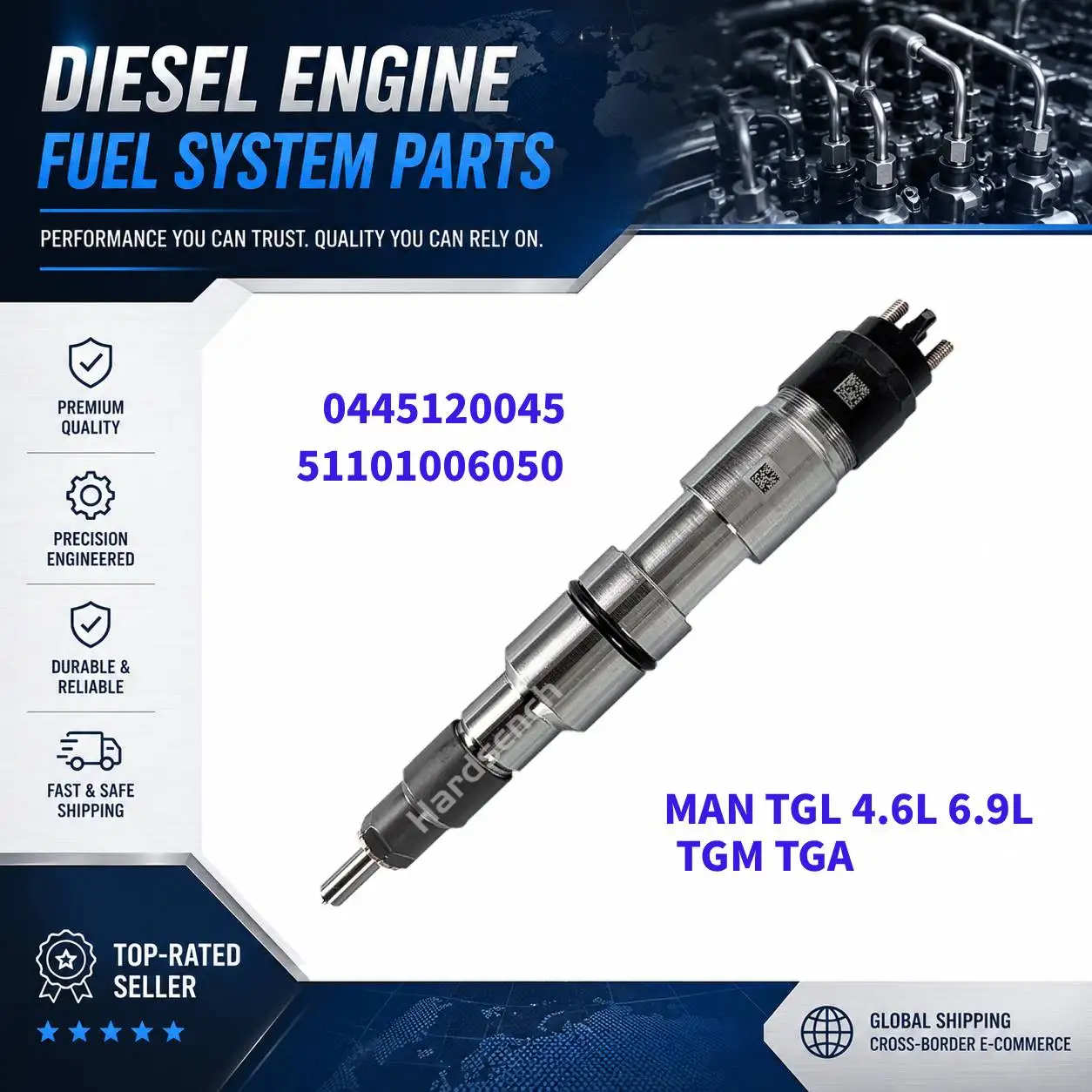 0445120045 diesel injector bomba de Inyector 51101006050 MAN TGL 4.6L / 6.9L Diesel TGM
0445120045 diesel injector bomba de Inyector 51101006050 MAN TGL 4.6L / 6.9L Diesel TGM
