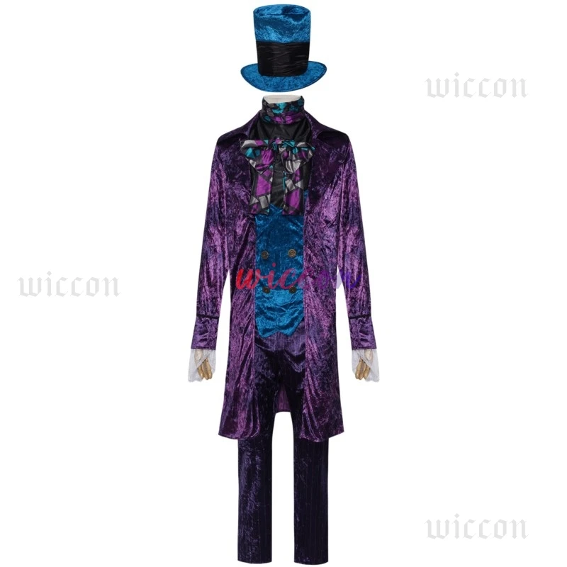 Alice Wonderland Mad Hatter Cosplay Costume Adult Fairy Tale Costume Mad Hatter Men Magic Show Tuxedo Fancy Suit
Alice Wonderland Mad Hatter Cosplay Costume Adult Fairy Tale Costume Mad Hatter Men Magic Show Tuxedo Fancy Suit