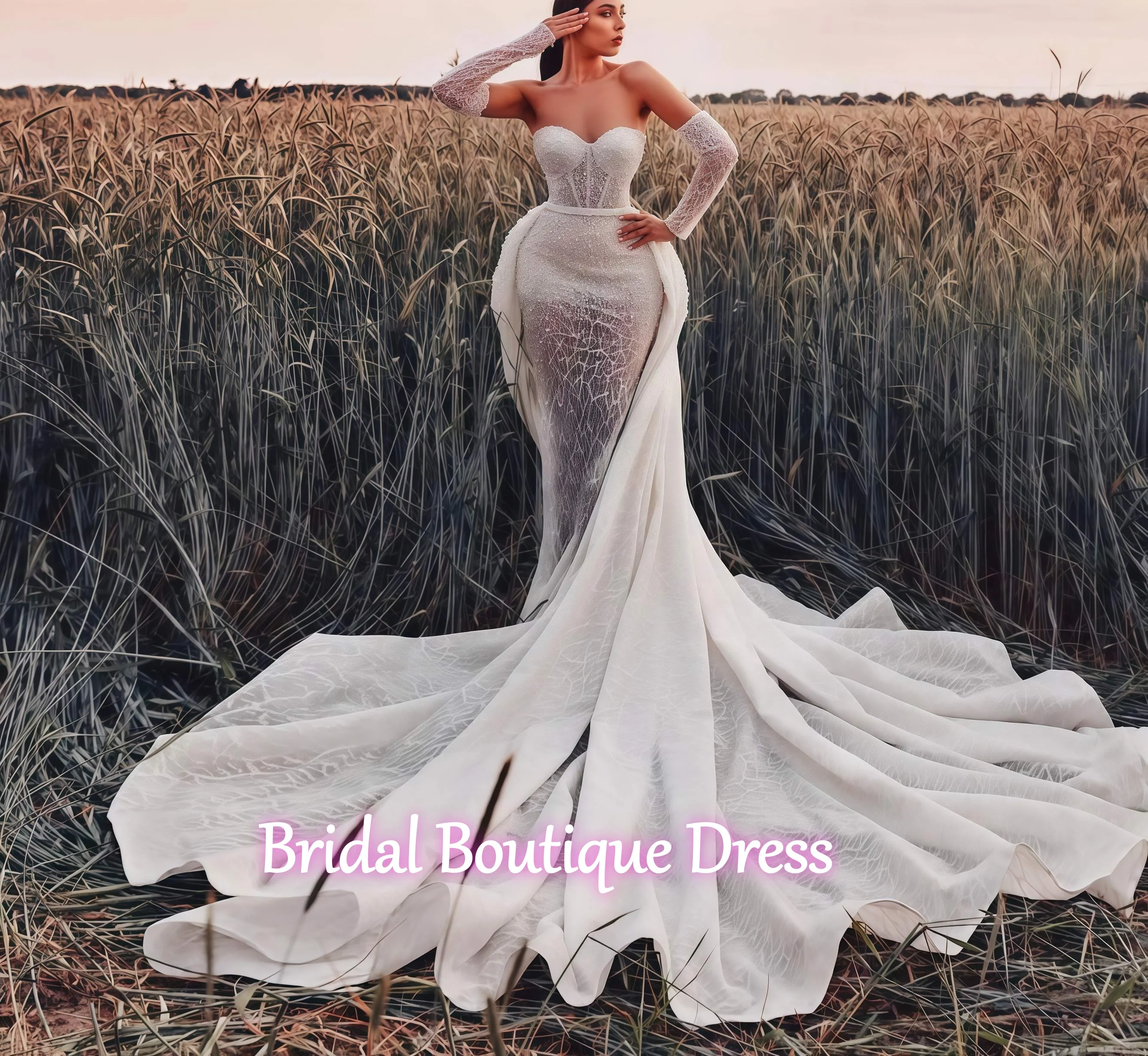 Изысканные сексуальные свадебные платья русалки по индивидуальному заказу с длинными рукавами и V-образным вырезом с блестками и аппликациями, кружевные свадебные платья, бусины, жемчуг, съемные
Изысканные сексуальные свадебные платья русалки по индивидуальному заказу с длинными рукавами и V-образным вырезом с блестками и аппликациями, кружевные свадебные платья, бусины, жемчуг, съемные