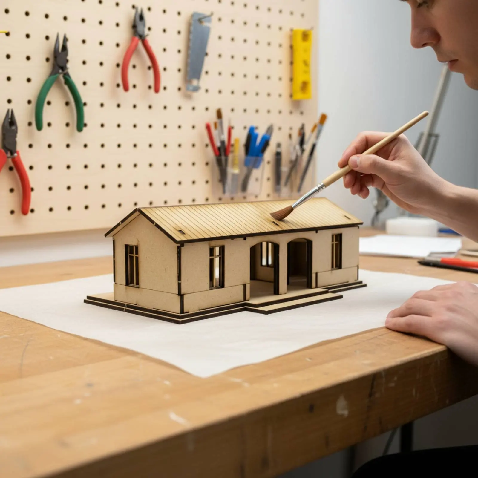 1/72 Scale Supply Station Model Handmade Gift DIY Wooden Station House Kit Hobby Supplies Realistic Design Miniature Scene
1/72 Scale Supply Station Model Handmade Gift DIY Wooden Station House Kit Hobby Supplies Realistic Design Miniature Scene
