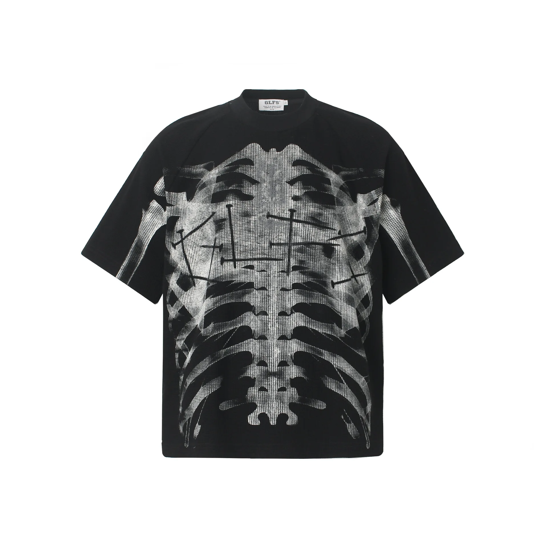 Edgy Oversized Ribcage Print Tee Fashion Black Streetwear Skeleton Painted T Shirt Loose Fit Vibe Style Trendy Short Sleeve Tops
Edgy Oversized Ribcage Print Tee Fashion Black Streetwear Skeleton Painted T Shirt Loose Fit Vibe Style Trendy Short Sleeve Tops