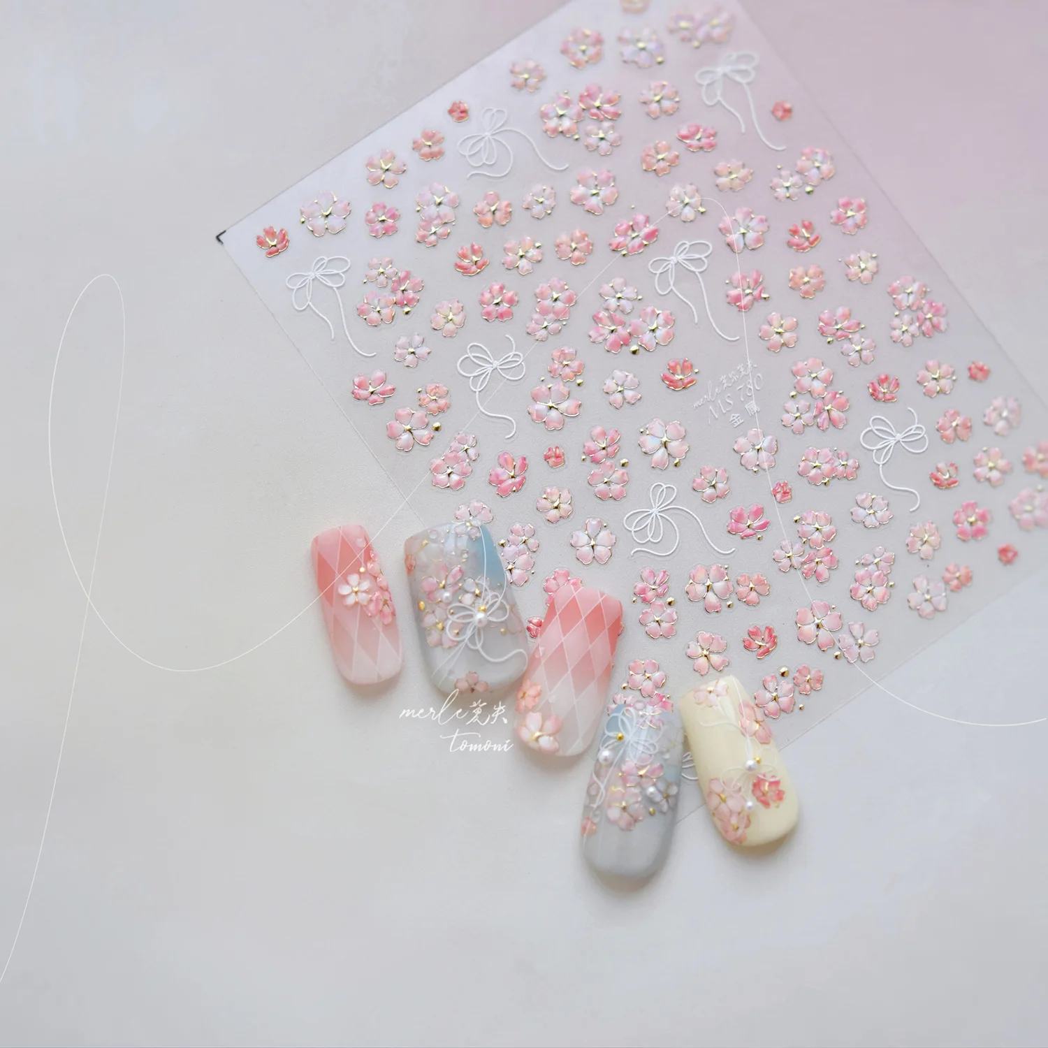 Peach Blossom Gradual Pink Petal Flower Line Bowknot Hot Stamping Halo Dyeing Delicate Adhesive Nail Art Sticker Manicure Decals
Peach Blossom Gradual Pink Petal Flower Line Bowknot Hot Stamping Halo Dyeing Delicate Adhesive Nail Art Sticker Manicure Decals