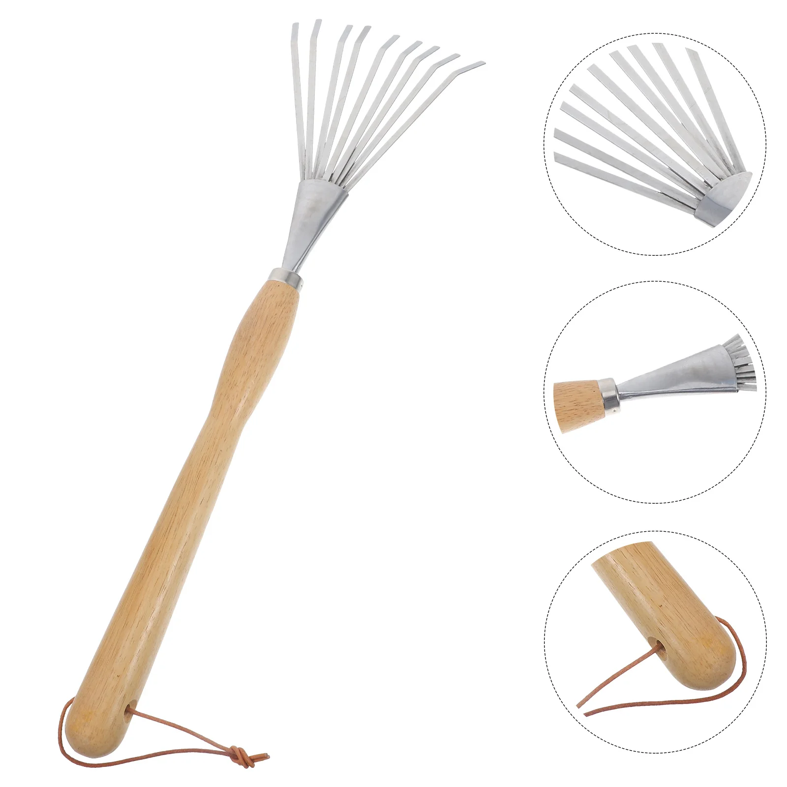 Long Handle Nine-Tooth Garden Rake Portable Hand Tool for Soil Loosening Root Digging Durable Stainless Steel Garden Rake
Long Handle Nine-Tooth Garden Rake Portable Hand Tool for Soil Loosening Root Digging Durable Stainless Steel Garden Rake