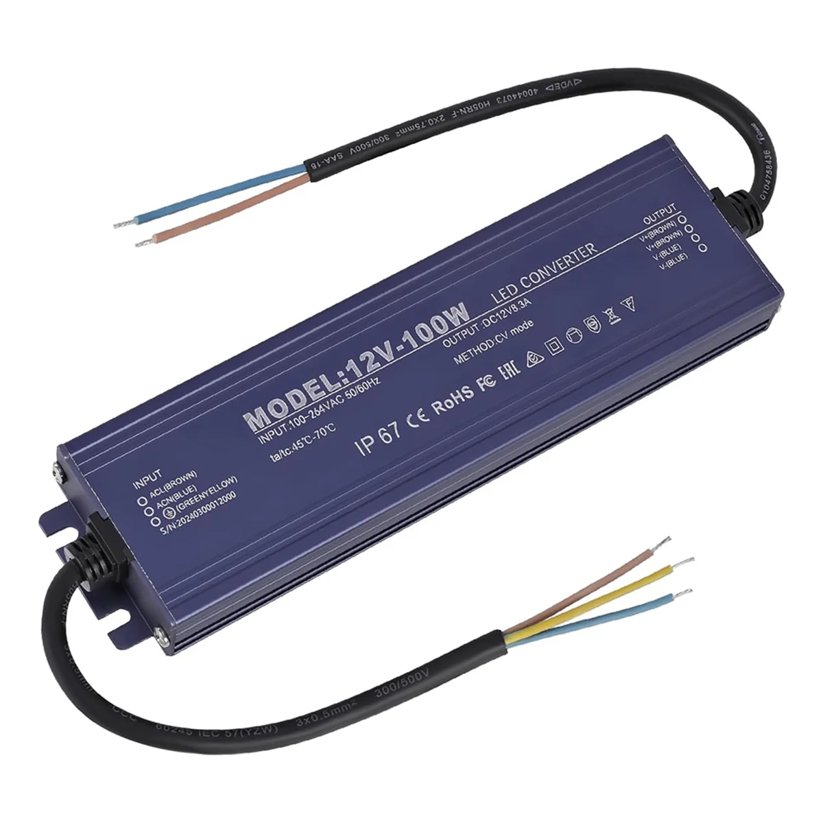 transformer12V LED Driver IP67 Waterproof 12V 100W Power Supply Transformer 100-264V AC to 12Volt
transformer12V LED Driver IP67 Waterproof 12V 100W Power Supply Transformer 100-264V AC to 12Volt