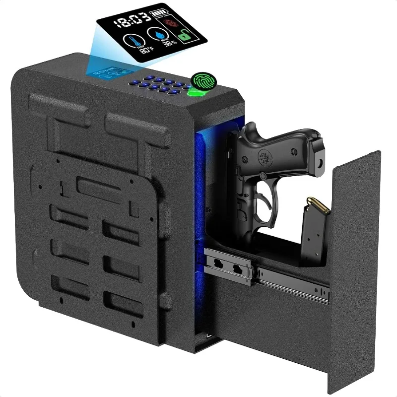 Full Steel Wall Mounted Anti Pry Theft Proof Safe With Screen Display Home Gun Safe For Bedside Nightstand
Full Steel Wall Mounted Anti Pry Theft Proof Safe With Screen Display Home Gun Safe For Bedside Nightstand