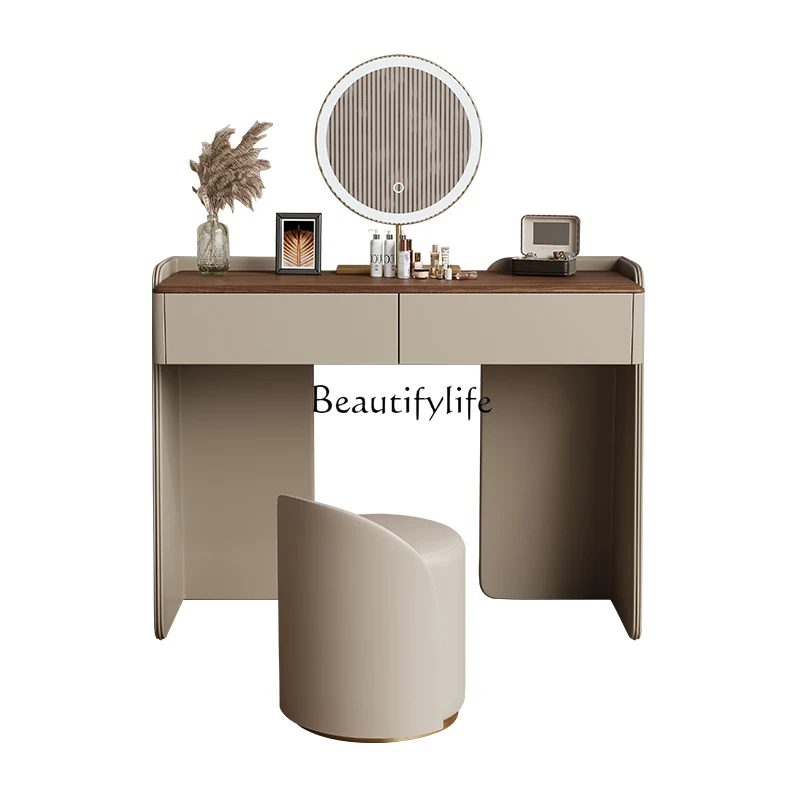 Light luxury Italian minimalist solid wood high-end master bedroom dresser small apartment bedside storage dressing table table
Light luxury Italian minimalist solid wood high-end master bedroom dresser small apartment bedside storage dressing table table