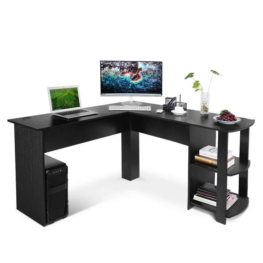 Factory custom modern L-shaped writing desk with side cabinet large capacity wooden home desk computer desk
Factory custom modern L-shaped writing desk with side cabinet large capacity wooden home desk computer desk