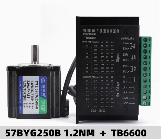 2PH 57BYG250B Stepper Motor Drive Kit with USB Control Board Nema23 Motor Drive Kit 1.2NM for CNC Router Textiles Machines
2PH 57BYG250B Stepper Motor Drive Kit with USB Control Board Nema23 Motor Drive Kit 1.2NM for CNC Router Textiles Machines
