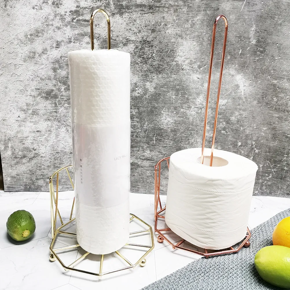 European Style Iron Paper Towel Holder Stand for Kitchen Bathroom Countertop Marble Table Decorative Roll Storage Rack Rose Gold
European Style Iron Paper Towel Holder Stand for Kitchen Bathroom Countertop Marble Table Decorative Roll Storage Rack Rose Gold
