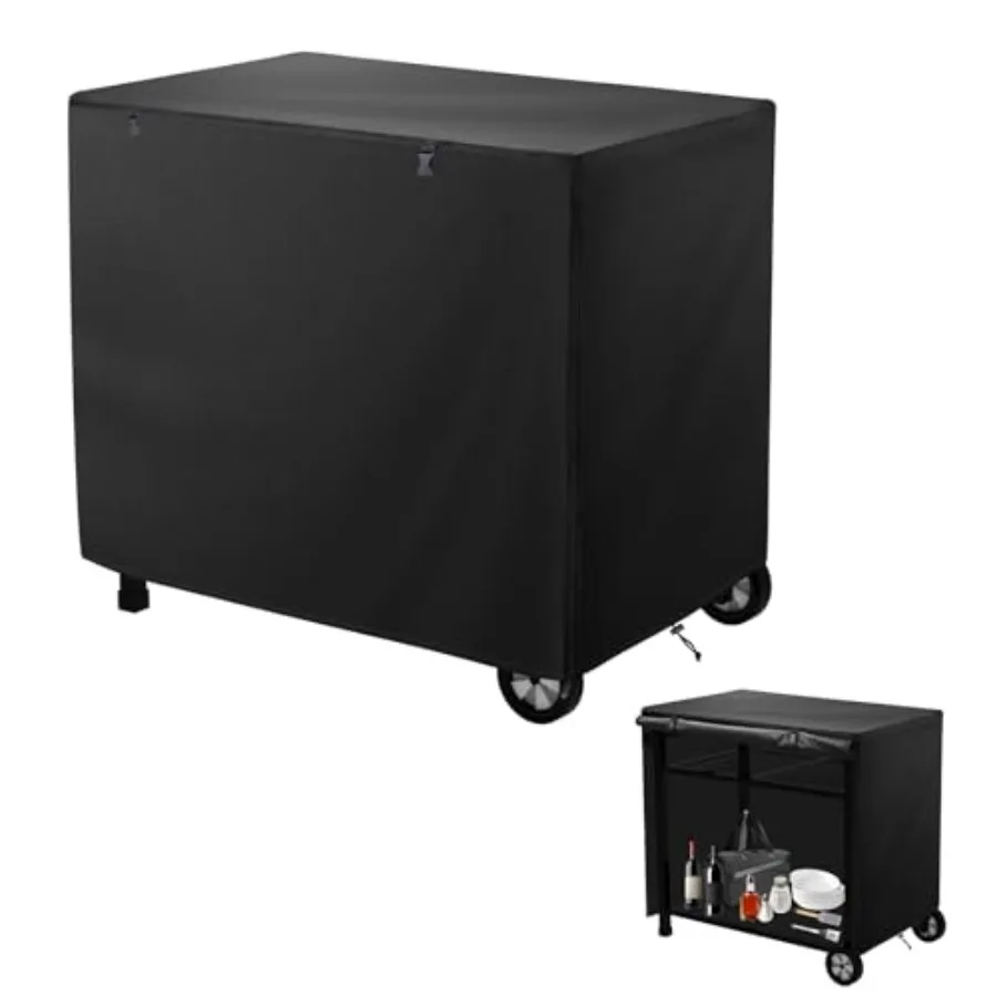 Outdoor Dining Cart Cover, Outdoor Prep Table Cover with Split Zipper, 40"x24"x32" Waterproof, for Royal Gourmet Double-Shelf D
Outdoor Dining Cart Cover, Outdoor Prep Table Cover with Split Zipper, 40"x24"x32" Waterproof, for Royal Gourmet Double-Shelf D