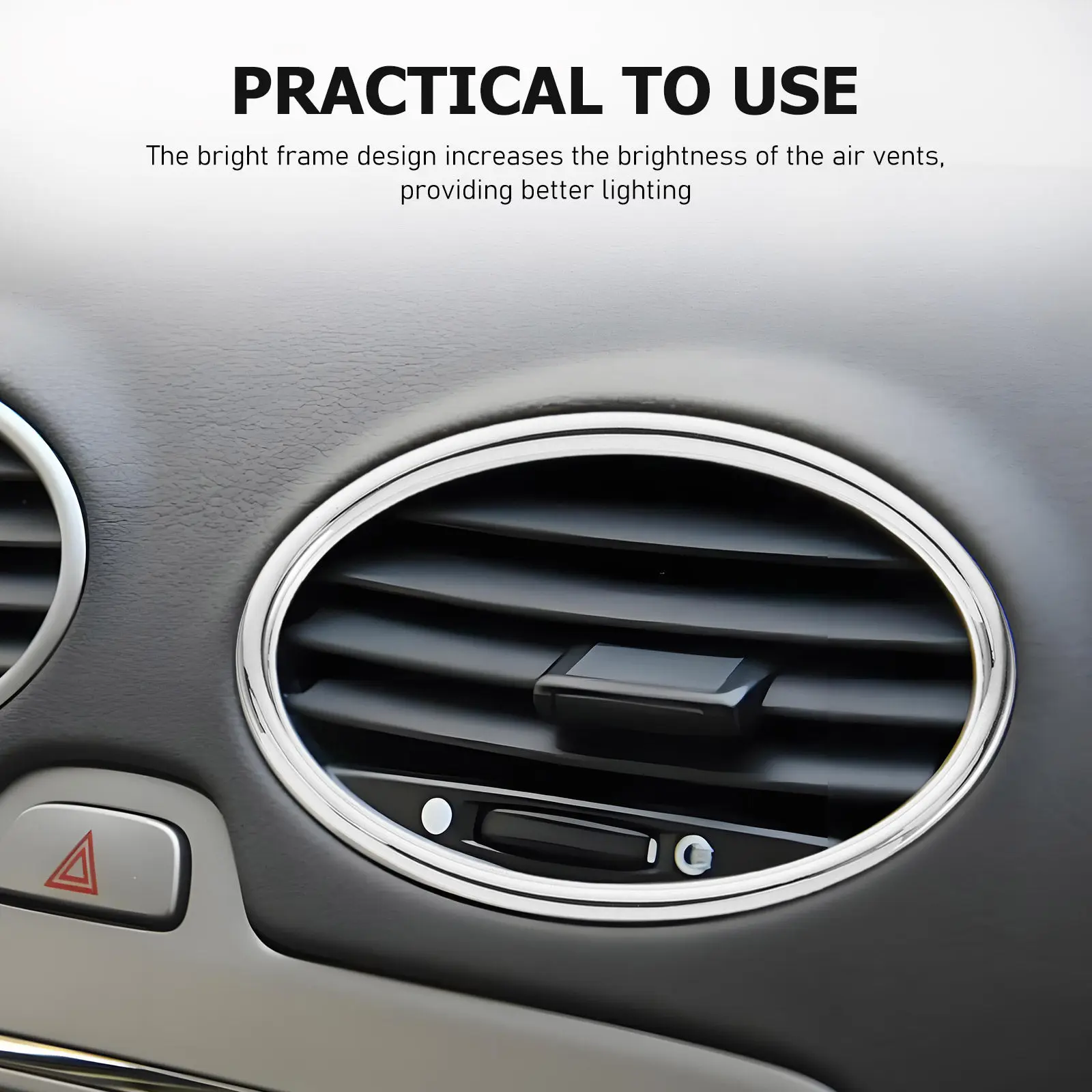 Vent Trim Rings Bright ABS Decorative Car Ac Vent Frame Covers for Classic Interior Styling Enhancement
Vent Trim Rings Bright ABS Decorative Car Ac Vent Frame Covers for Classic Interior Styling Enhancement