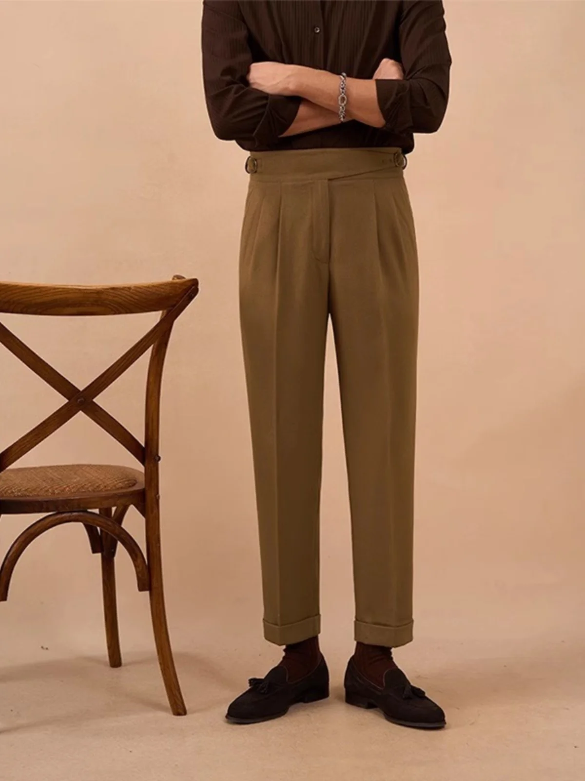 Повседневные мужские брюки с высокой талией Naples, прямые, драпированные, для деловых встреч, универсальные, длинные, прямые, для повседневной носки
Повседневные мужские брюки с высокой талией Naples, прямые, драпированные, для деловых встреч, универсальные, длинные, прямые, для повседневной носки