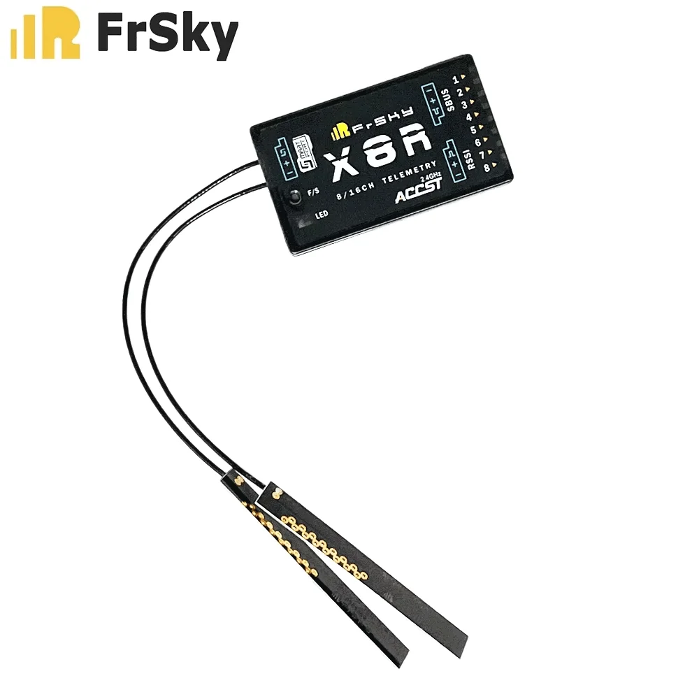 FrSky X8R 8/16ch Receiver for XJT Taranis X9D Plus Horus X12S X-lite Pro X9DP 2019 SMARTPORT and SBUS Remote Control Transmitter
FrSky X8R 8/16ch Receiver for XJT Taranis X9D Plus Horus X12S X-lite Pro X9DP 2019 SMARTPORT and SBUS Remote Control Transmitter