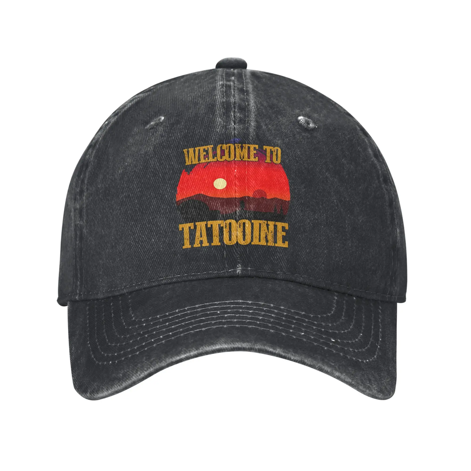 Vintage Welcome to TATOOINE Baseball Caps Unisex Distressed Denim Washed Headwear Outdoor Activities Adjustable Caps Hat
Vintage Welcome to TATOOINE Baseball Caps Unisex Distressed Denim Washed Headwear Outdoor Activities Adjustable Caps Hat