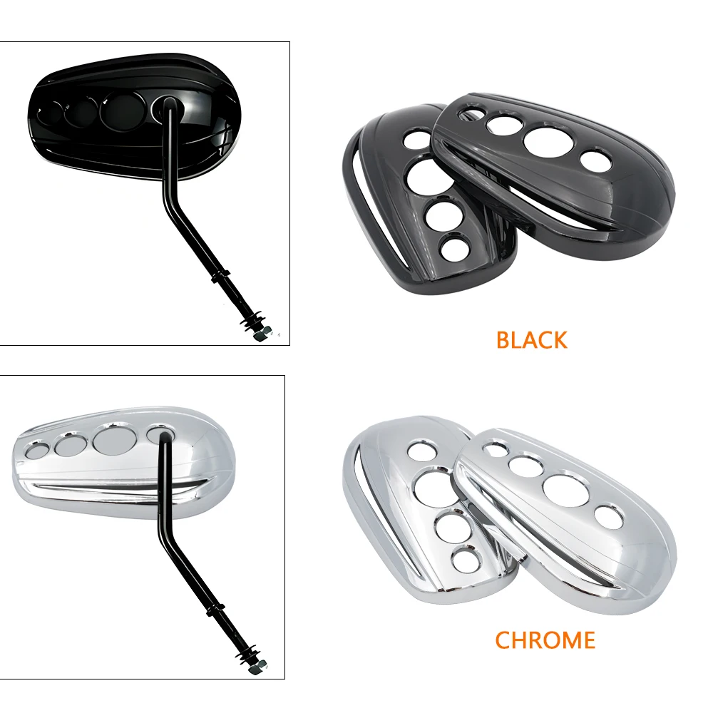 Motorcycle Black Left & Right Oval Rear View Side Mirror Cover Fit For Harley Dyna Road King Electra Glide Sportster 883 XL1200
Motorcycle Black Left & Right Oval Rear View Side Mirror Cover Fit For Harley Dyna Road King Electra Glide Sportster 883 XL1200