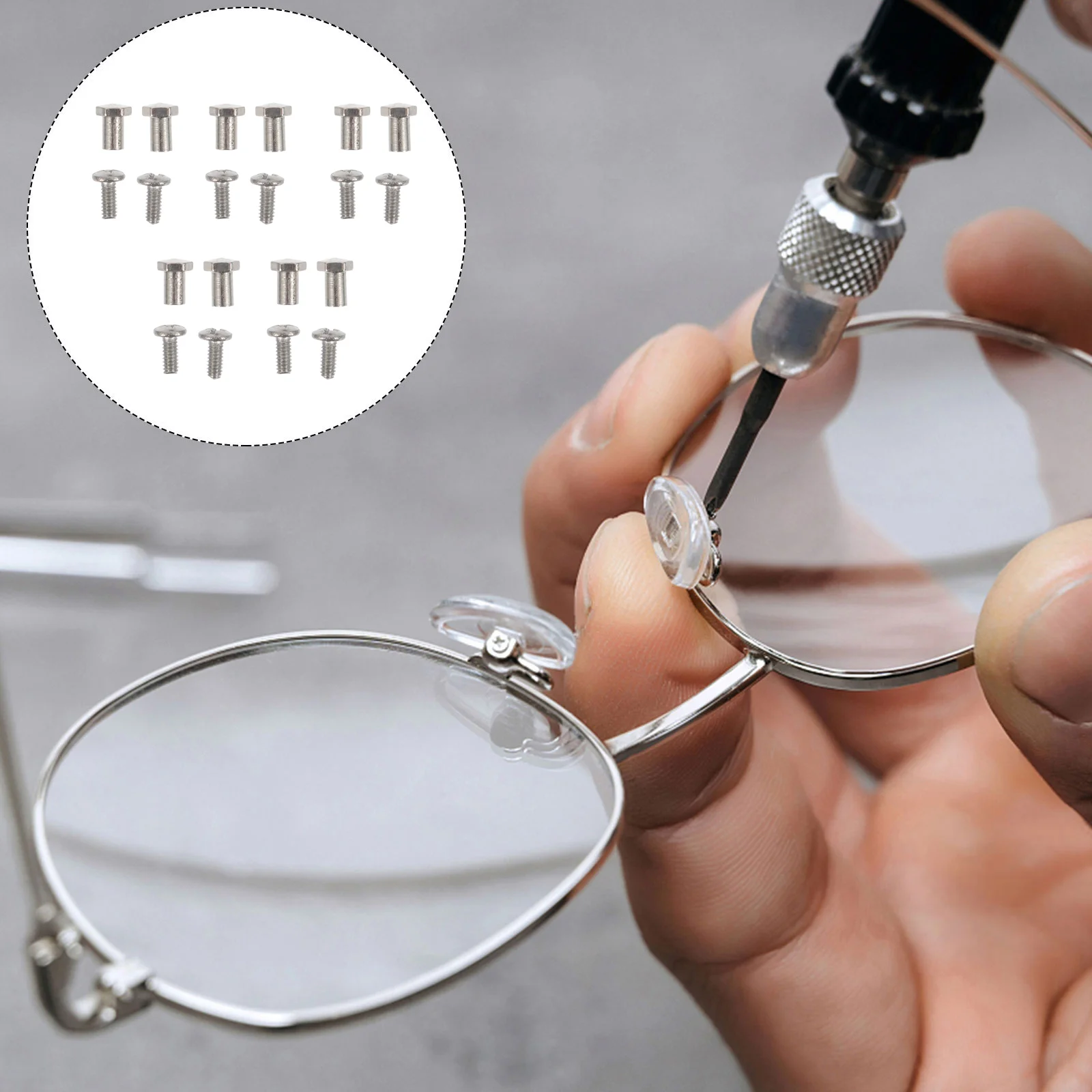 2 Sets Accessories Screw Toddler Glasses Remover Metal Small Frame Reading Eyewear
2 Sets Accessories Screw Toddler Glasses Remover Metal Small Frame Reading Eyewear