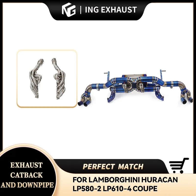 ING Catback+manifold for Lamborghini Huracan LP580 -2 LP610-4 5.2L V10 Vacuum Gold Color Muffler Exhaust System
ING Catback+manifold for Lamborghini Huracan LP580 -2 LP610-4 5.2L V10 Vacuum Gold Color Muffler Exhaust System
